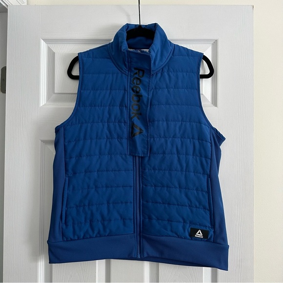 Size L Reebok Women's Royal Blue Getaway Vest - Picture 5 of 9